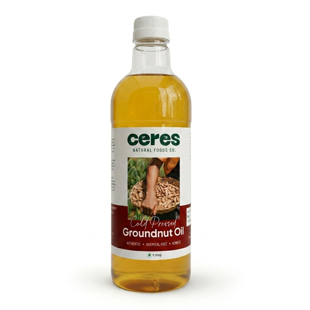 Groundnut Cold Press Oil - 1 LTR Bottle
