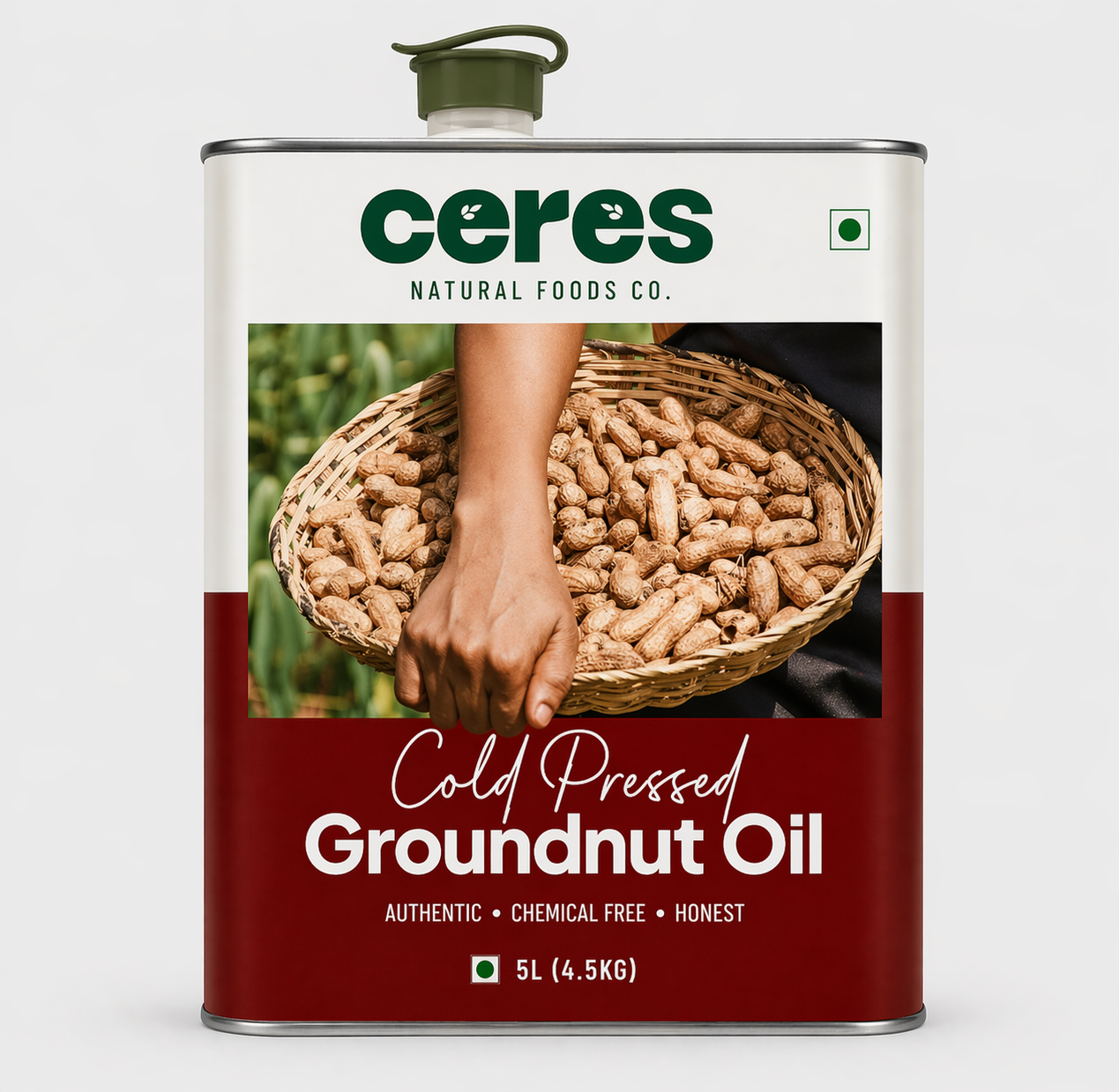 Groundnut Cold Press Oil - 5 LTR Tin Can