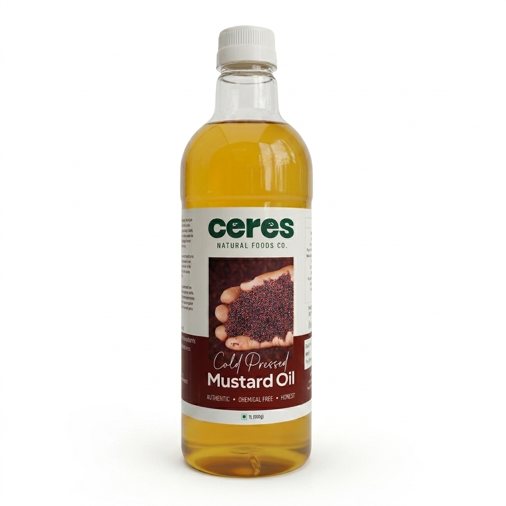 Mustard Cold Press Oil - 1 LTR Bottle
