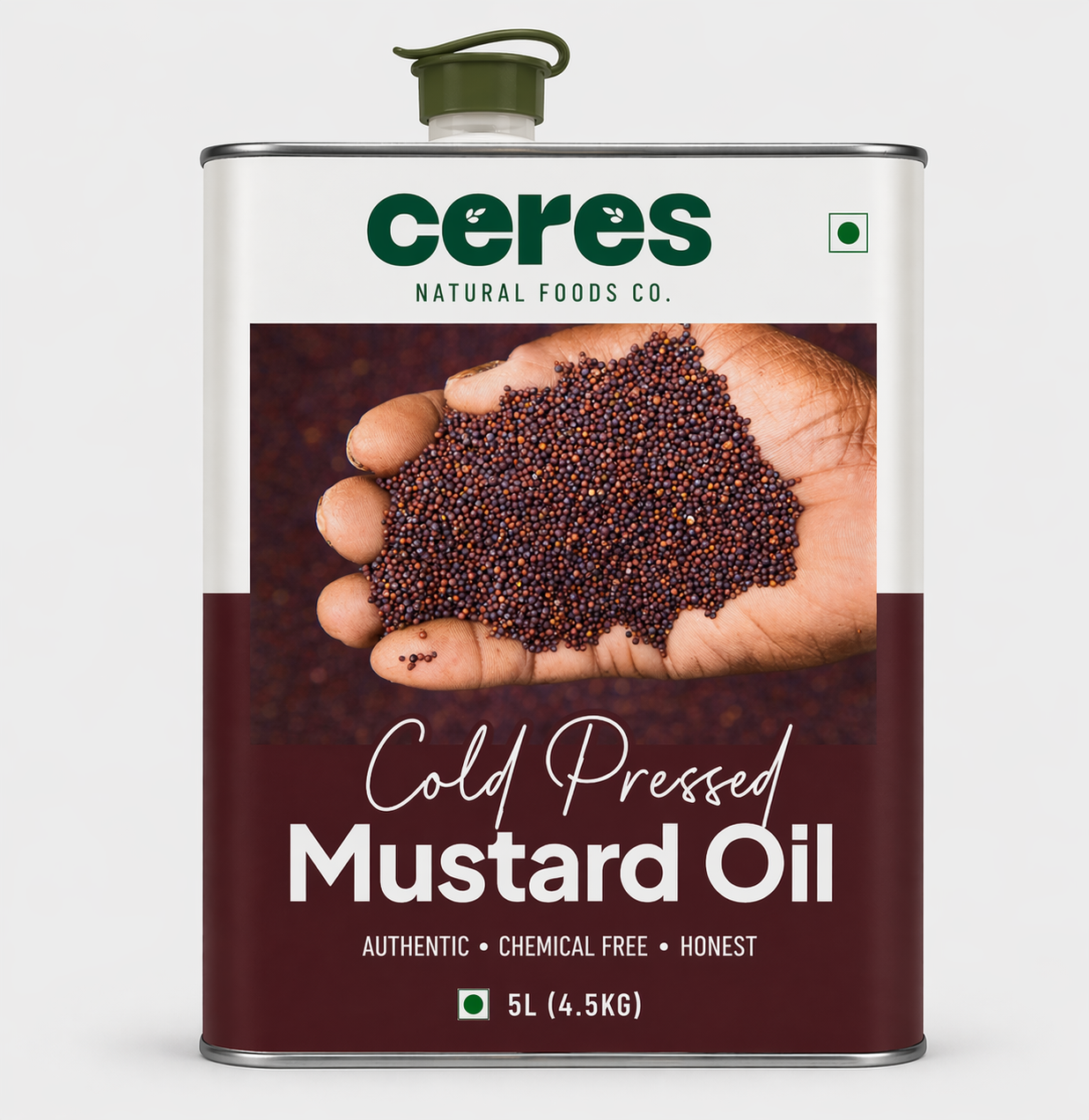 Mustard Cold Press Oil - 5 LTR Tin Can