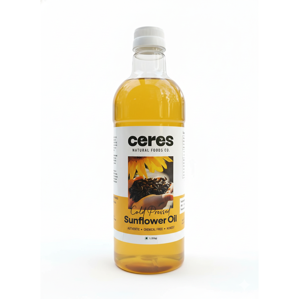 Sunflower Cold Press Oil - 1 LTR Bottle